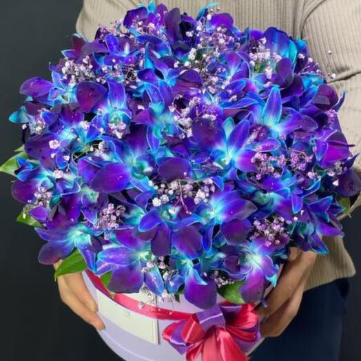 Flores en la Caja"noches azules de amor"