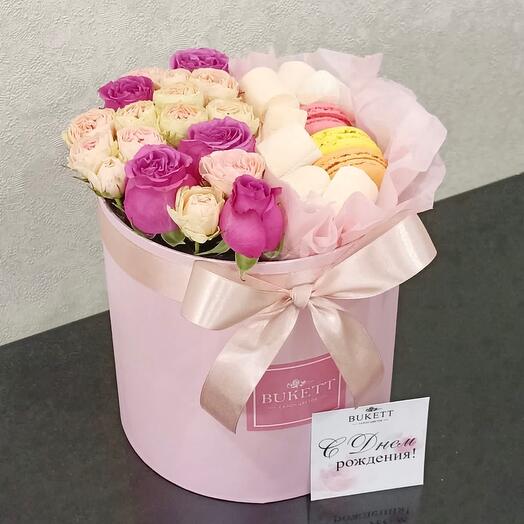 🌸Flowers in a box "Delicate marmalade"