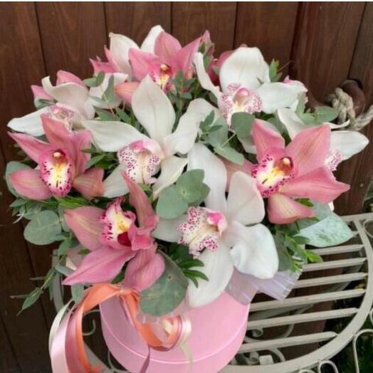 Flores en la Caja "Miss Orchid"