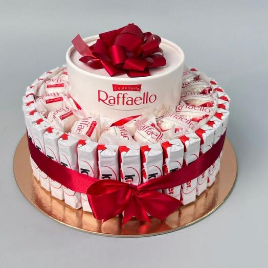 Подарочная композиция торт Raffaello S