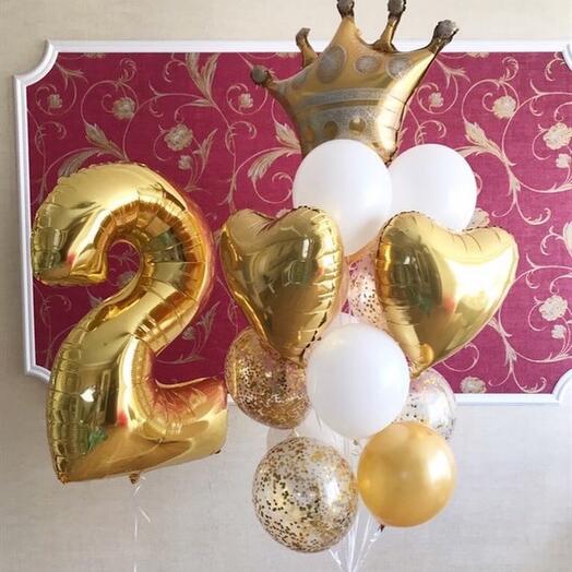 Conjunto de bolas con un número