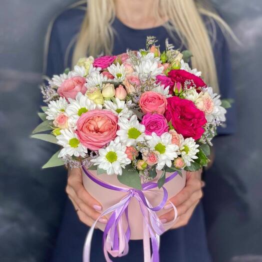 Flores en la Caja "día Maravilloso"