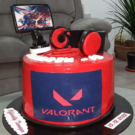 Gaming themed Red velvet cake