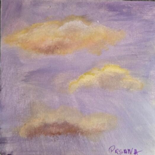 Мини картина «Закатное небо»