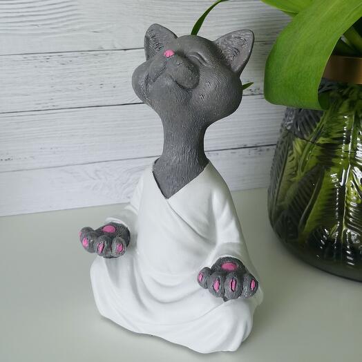 Статуэтка кот котик йог