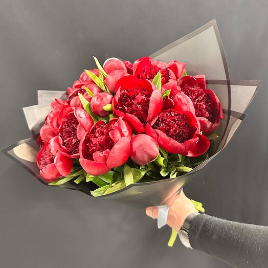 Peony red charm 15