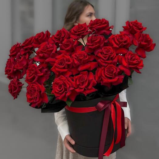 Rosas francesas en una Caja