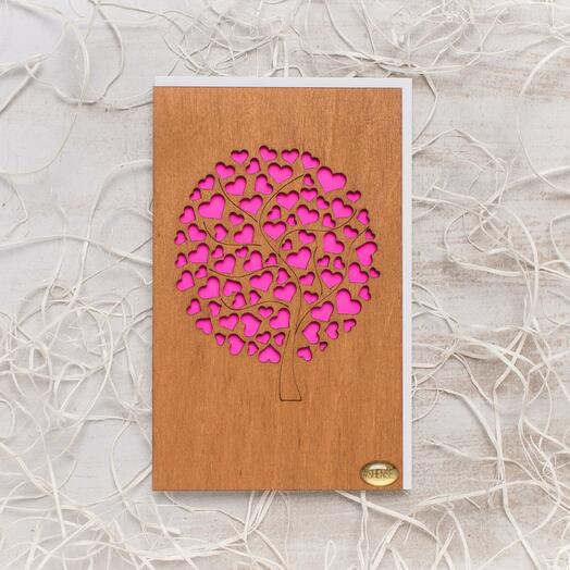 ОТКРЫТКА SHENSE «ДЕРЕВО ЛЮБВИ»