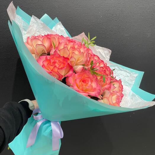 Ramo de 15 rosas francesas