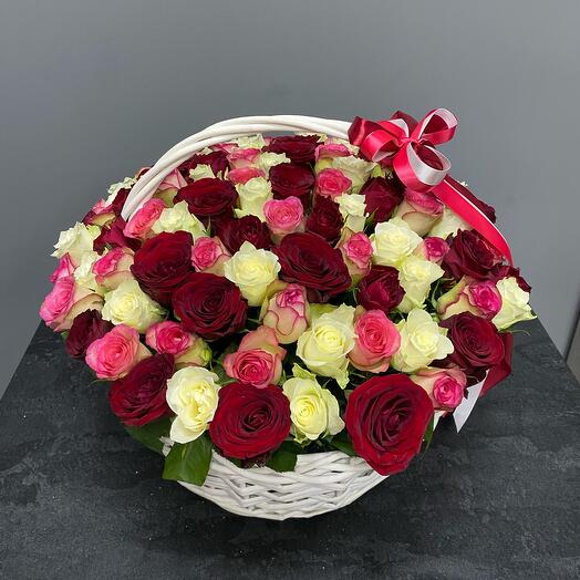 Корзина с цветами🌹