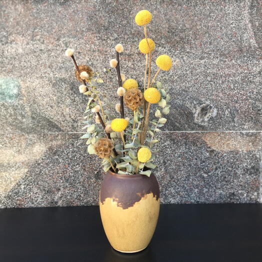 Mini Dried Flower Mix yellow