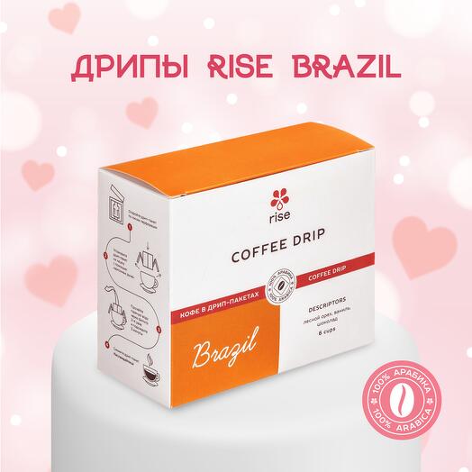 Кофе в дрип-пакете Rise Бразилия Суль-де-Минас, 6шт