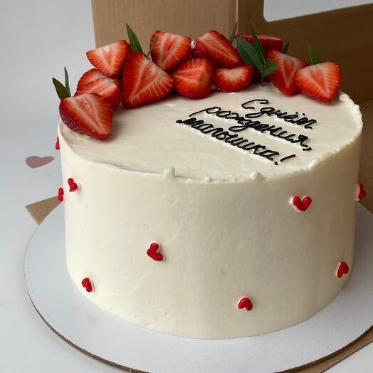 Cake with berries