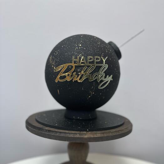 Pastel de bomba, pastel de cumpleaños para hombre, pastel de cumpleaños para mujer