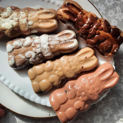 Шоколадные зайчики(набор ассорти 5 шт)