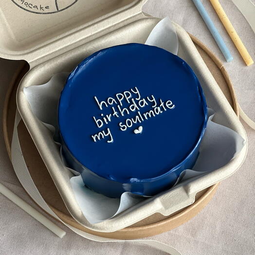 Бенто тортик «happy birthday my soulmate»