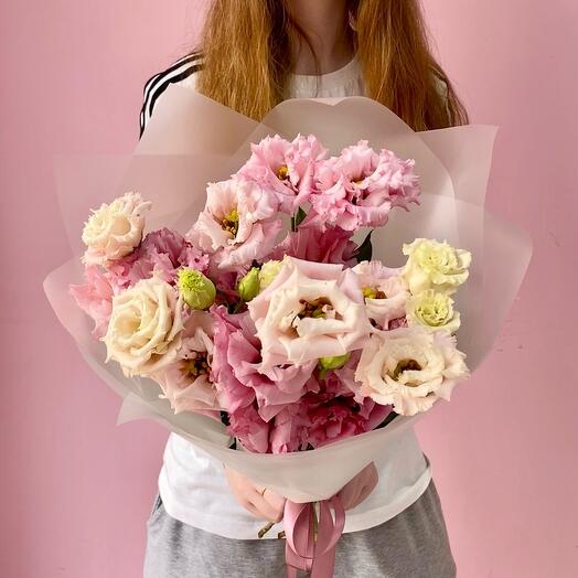 Букет из махрового лизиантуса/эустомы 💕