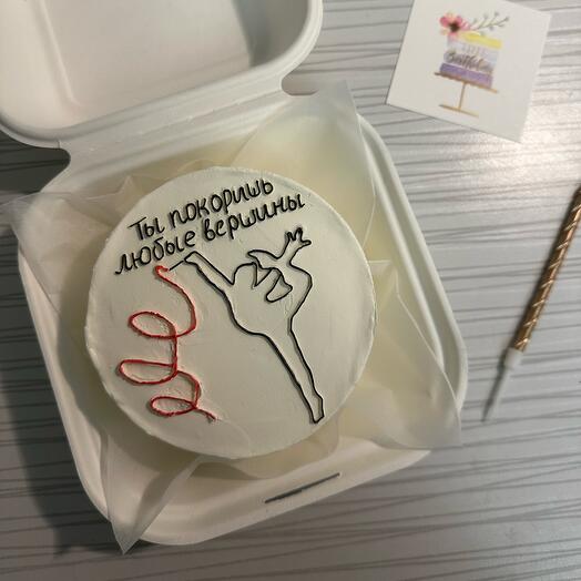 Бенто-торт с гимнасткой
