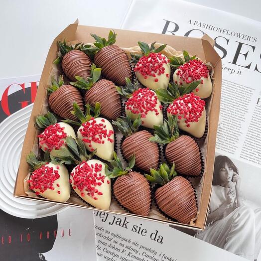 Chocolate-covered strawberries 13