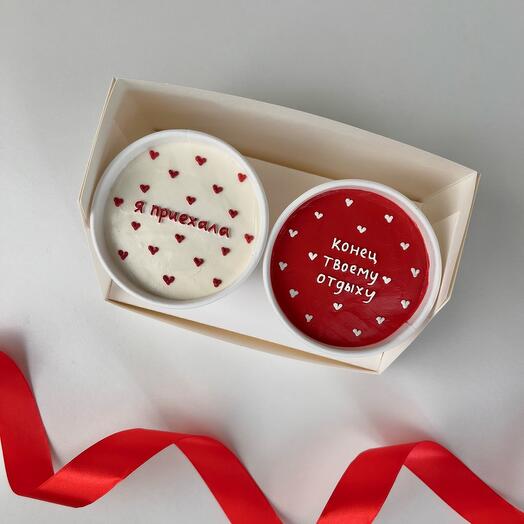 Glass cakes/cakes to go 2 pcs