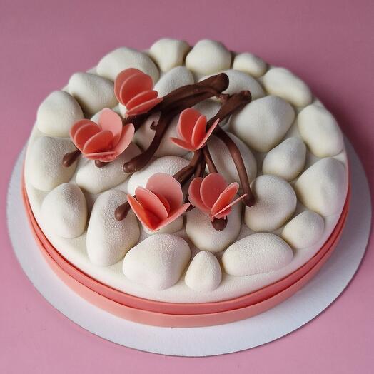 Муссовый торт сакура манго-маракуйя