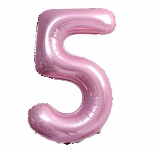 Цифра «5» розовый