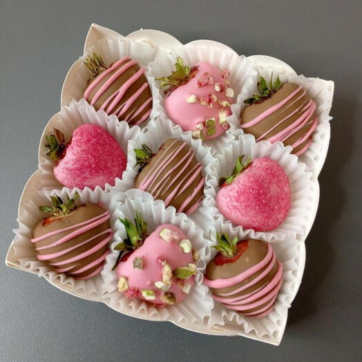 Sprinkles Strawberry Chocolate 9 pcs  set