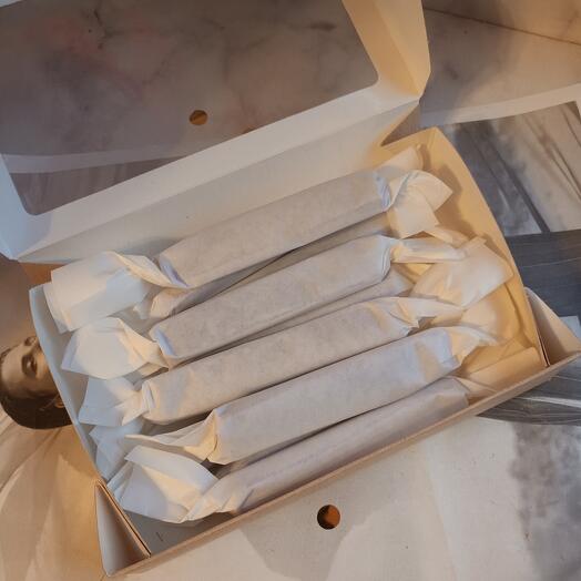 Ириски с малиной и белым шоколадом