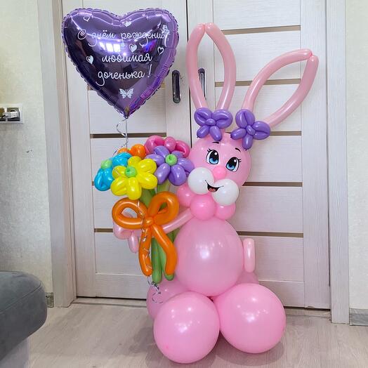 Зайка с сердечком