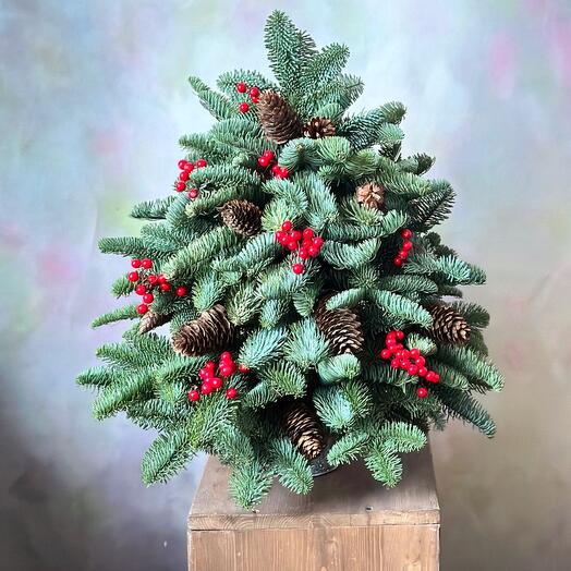 Пушистая елочка в стиле «Шишкин лес»