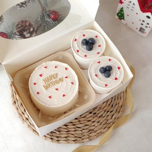 Бенто торт и 2 cake to go Happy birthday