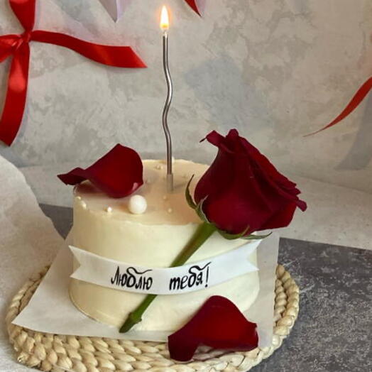 Бенто с розой на 14 февраля для девушки/жены