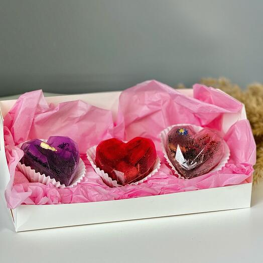 Tea bombs set of 3 in premium gift box/ tea set/ подарочный набор чая / чайные бомбочки