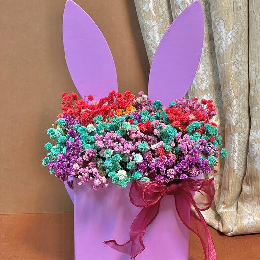Rabbit in flowers
