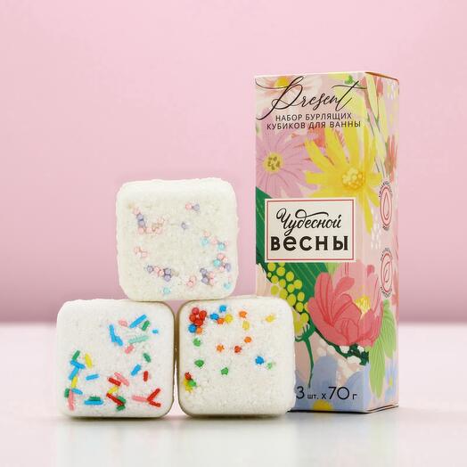 Бомбочки для ванны с добавками "Чудесной весны"