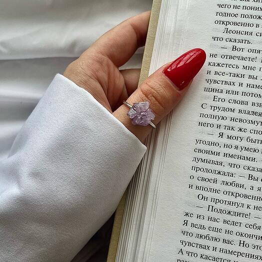 Кольцо с аметистом