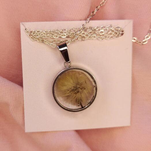 Pendant with flower 17mm