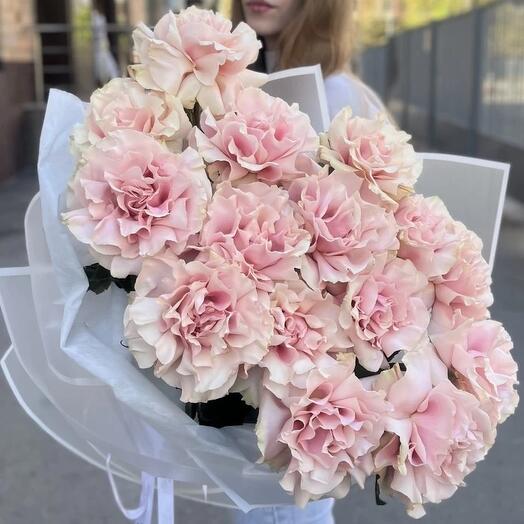 WOW French Pink Mondial roses, 15 pcs