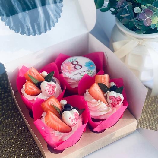 Капкейки для любимых дам на 8 марта