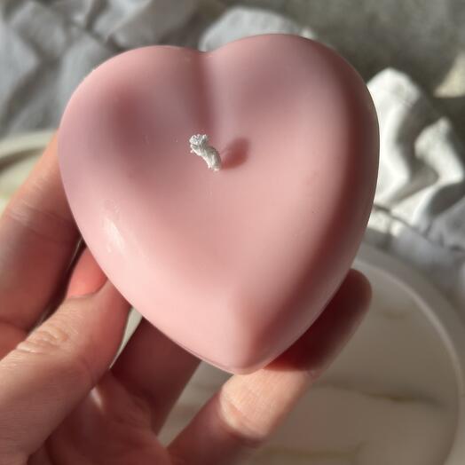 Свечи сердечко с сиянием