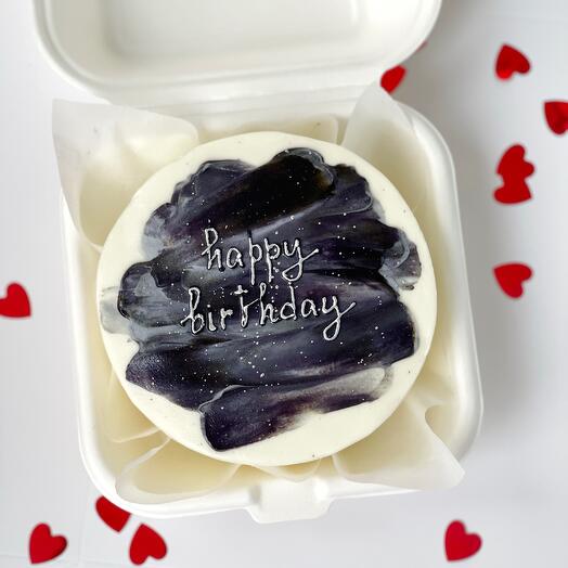 Бенто торт Happy birthday  на день рождения с надписью подруге/мужу/парню/мужчине/девушке