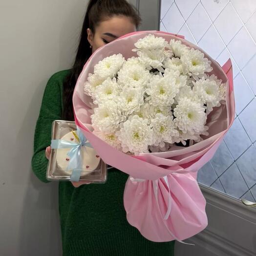 Комбо хризантемы+бенто торт