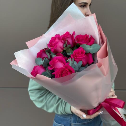 Букет «9 PINK FLOYD ROSES»