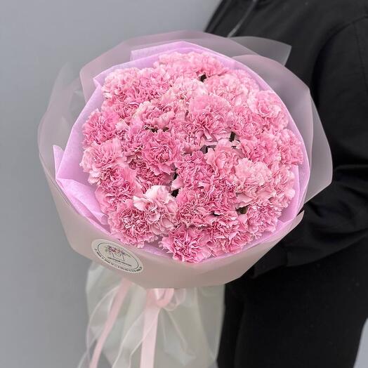 Моно букет с диантусами