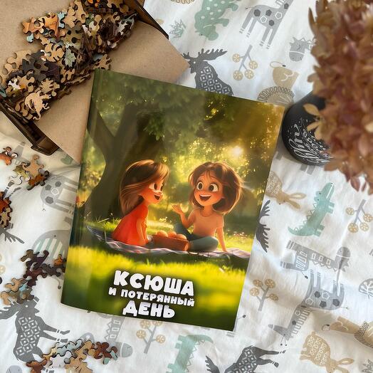 Именная книга-сказка «Девочка и потерянный день»