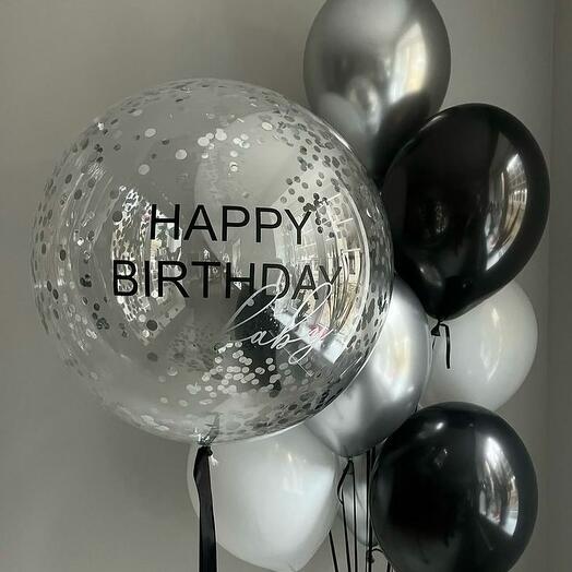 Набор воздушных шаров "Happy birthday"