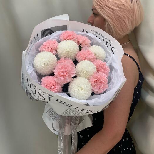 Dianthus and chrysanthemum