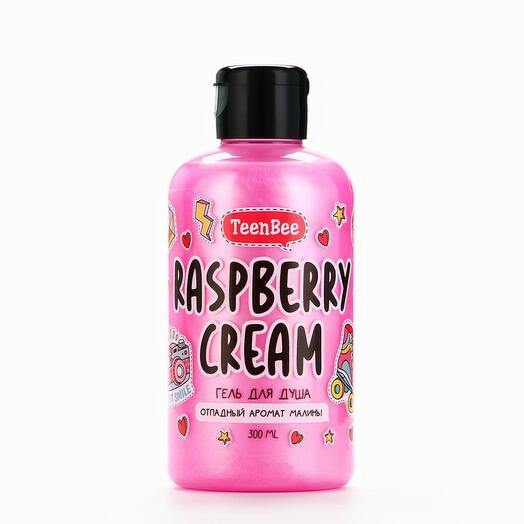 Гель для душа "Raspberry Cream" с ароматом малины TeenBee, 300 мл