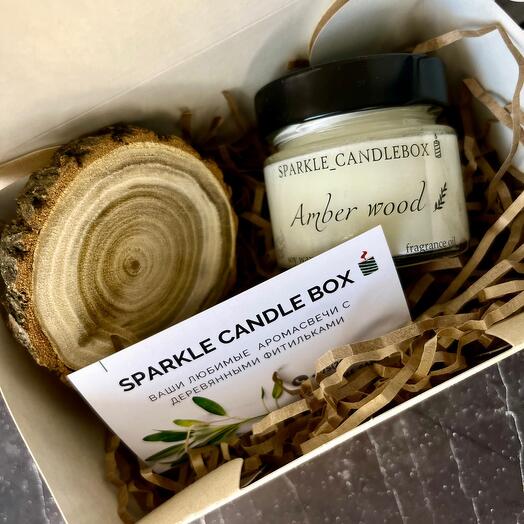 Подарочный набор с соевой свечой
