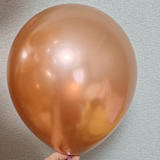 Гелиевый шар "розовое золото"